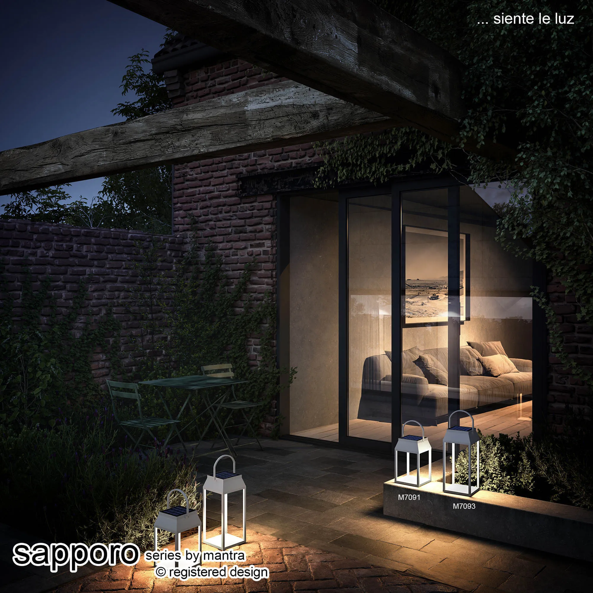 Sapporo Cordless Exterior Lights Mantra Fusion Battery & Portable Lamps